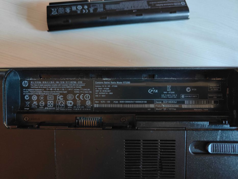 HP pavilion g6 1217-es