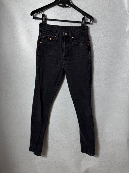 Spodnie szare Levi’s 501 damskie jeansy W23 L30 dżinsy