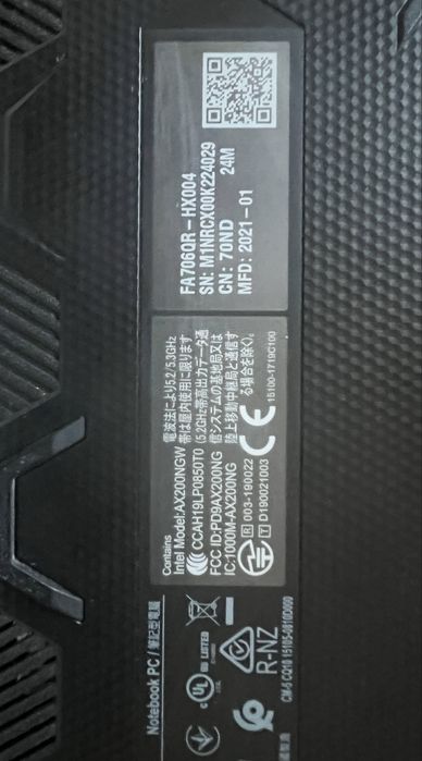 ASUS TUF Gaming A17 FA706QR-HX004