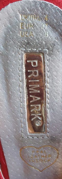 Sandálias Vermelhas Primark 37