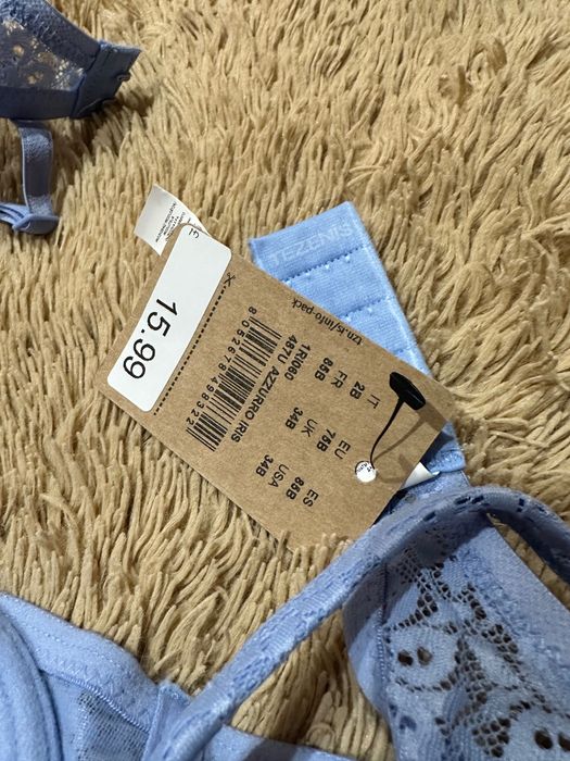 Новий ніжно блакитний бюстгалтер лифчик Tezenis 75B