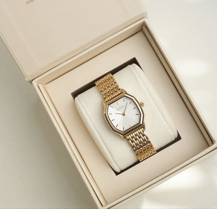 Жіночий годинник Burker Julia Gold White