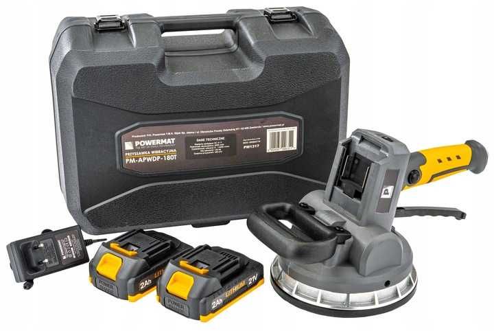 Przyssawka wibracyjna do układania poziomowania płytek 21v 2xaku