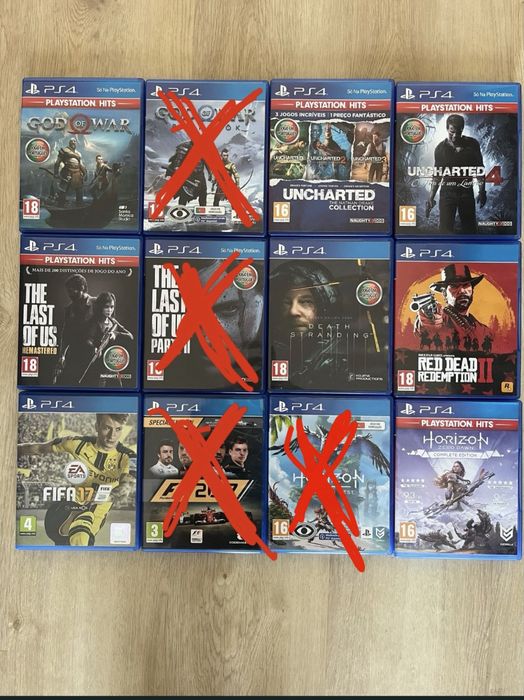 Jogos PS4 usados - 15€/uni