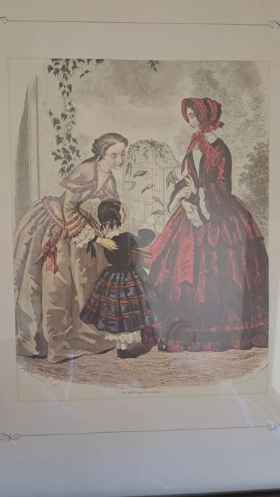 Грав'юра мода , оформлена в рамі