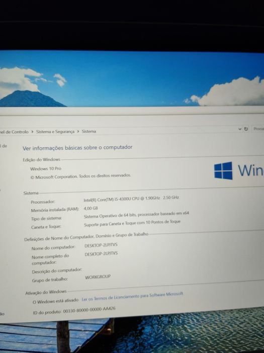 Surface Pro 6 - com carregador - 180€