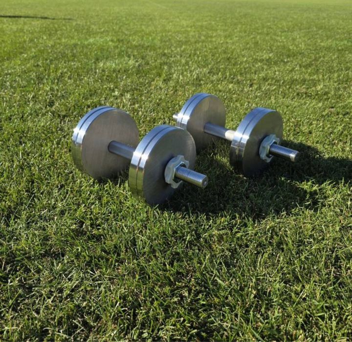 Розбірні Металеві гантелі 2шт 10,16,18,20,30,40КГ гантели сталь 18 кг