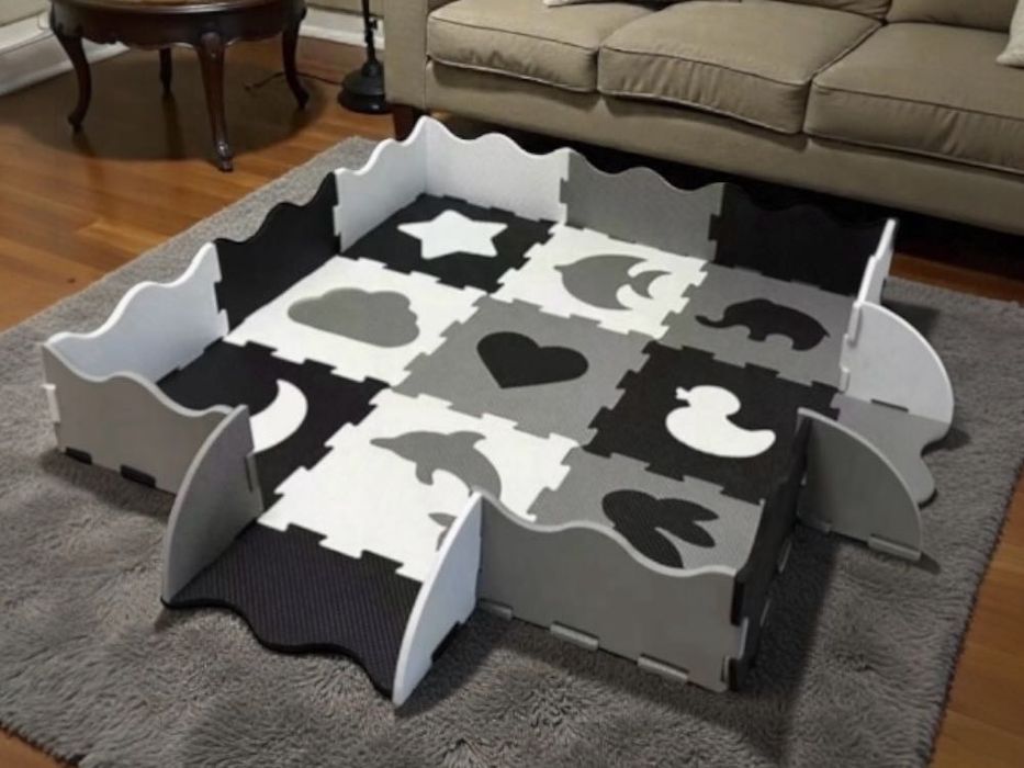 NOWA XL Mata edukacyjna piankowa interaktywna puzzle dzieci niemowląt