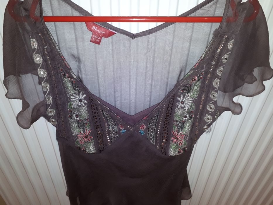 Bluzka Monsoon S/36 jedwab nowa śliczna wiosna/lato/impreza/Sylwester