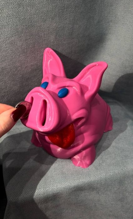 Копилка подарок свинка Хрюша 3D печать