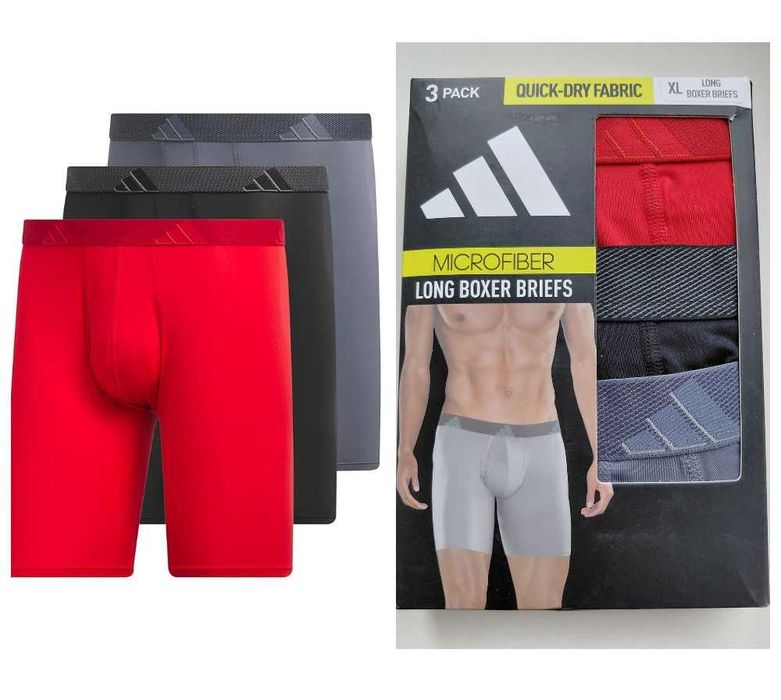 Довгі труси Adidas Microfiber Performance Long Boxer Brief. Оригінал