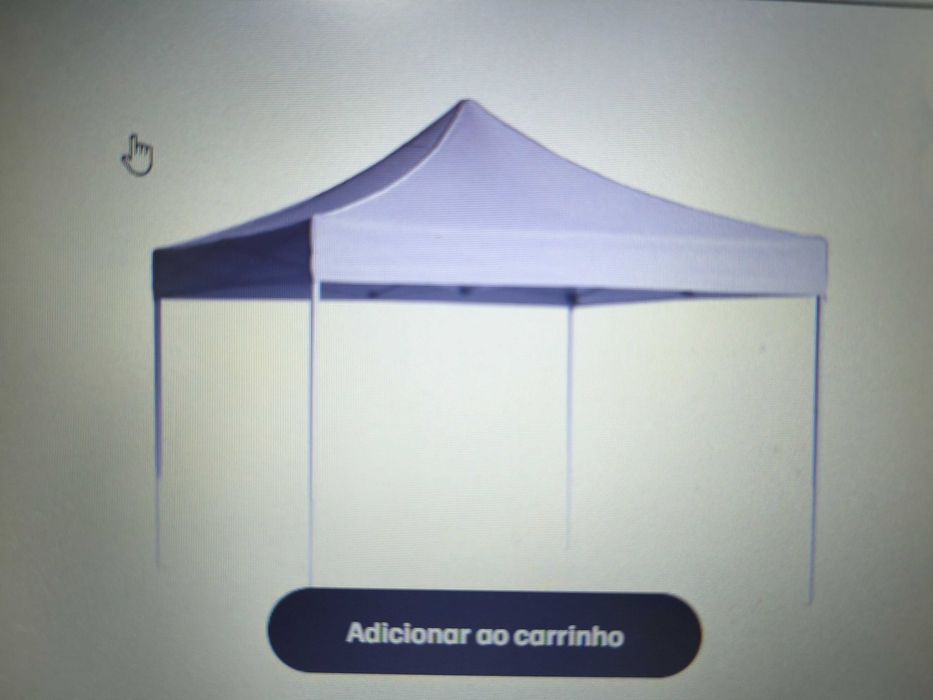 Tenda de Feira Articulada Branca 2x2m – Segunda mão, praticamente nova