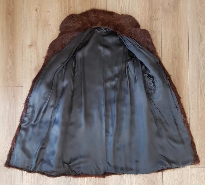 Futro z nutrii - brązowe