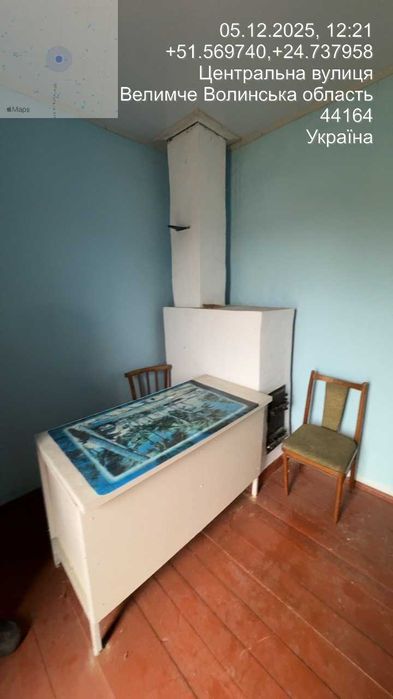 Одноповерхова будівля S= 64,3 м2. 0.1 га, Велимче, вул Центральна 141А