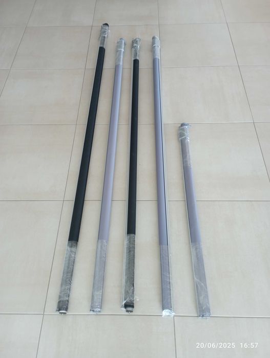 Estores de rolo L x 180 altura. Semi opaco.