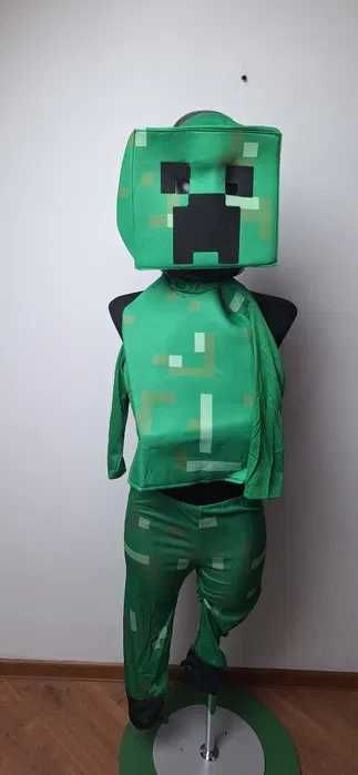 Strój przebranie na bal karnawał Creeper Minecraft 6-7 lat r. 116/122