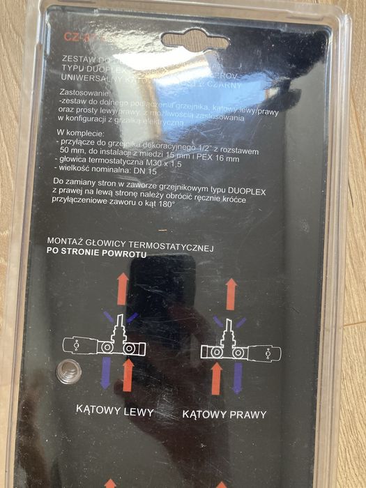 Zestaw do dolnego podłączenia typu duoplex