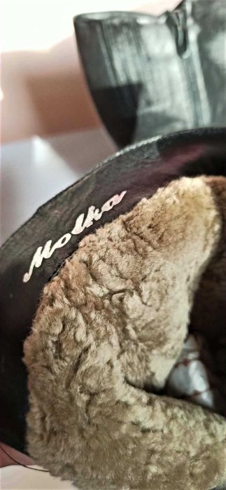 сапожки жіночі зимові шкіряні (Натуральна шкіра, Натуральна Цигейка)