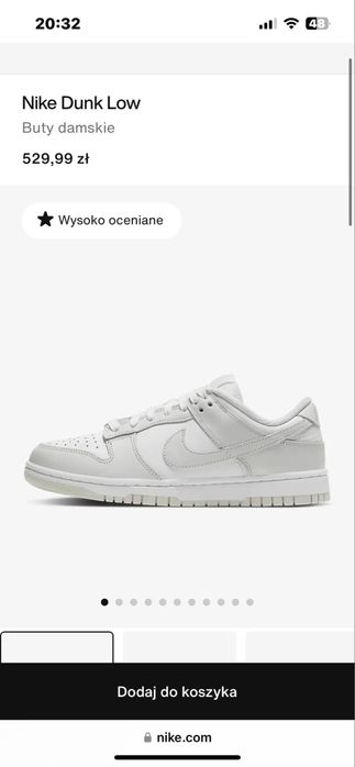 Buty damskie 36 Nike Dunk Low oryginalne