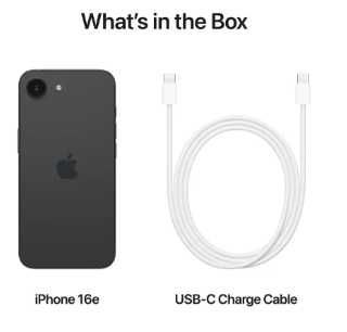 Apple iPhone 16e 128GB Preto/Branco (novo/selado 3 anos garantia)