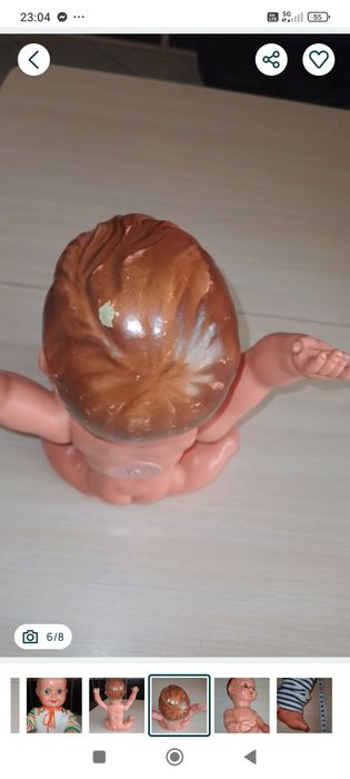 Stara lalka 48 cm