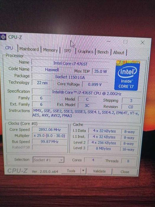 Lenovo ThinkCentre M93p i7-4765T 16/500gb win10pro
