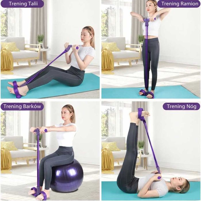 guma oporowa do ćwiczeń treningowa przyrząd ud rąk brzucha nóg NOWA