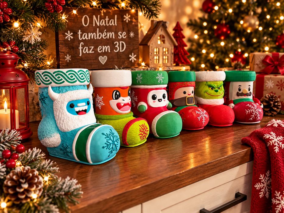 Bota de natal decorativa