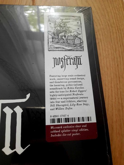 Nosferatu soundtrack Robin Carol clear red splatter vinyl