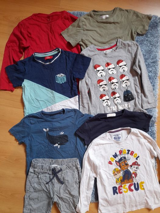 Roupa Criança (star wars, Patrulha Pata etc) 9eur Lote