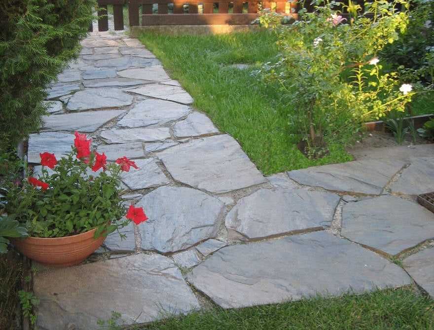 Kamień ścieżkowy na ścieżkę gnejs łupek szarogłazowy gr 3-6 cm dostawa