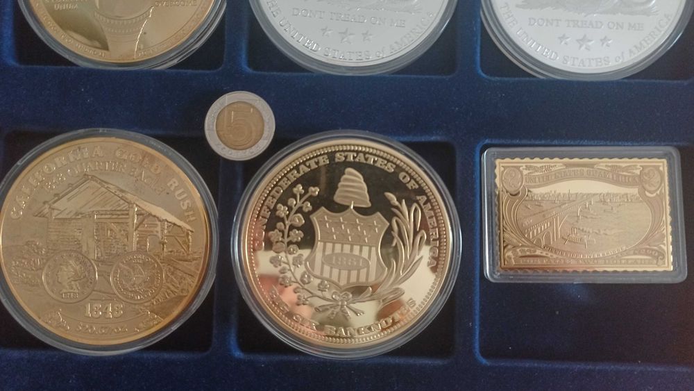 Numizmaty, monety, historia Stanów Zjednoczonych,  duże 75 mmm