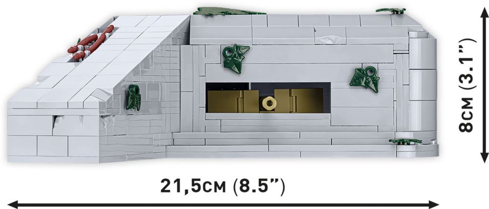 Klocki Cobi 3136 niemiecki bunkier Regelbau 667 - German Bunker