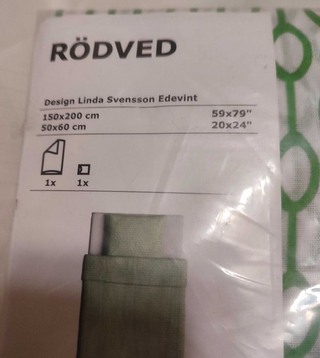Nowa pościel Ikea Rodved – 150x200 cm+ 50x60 cm retro/modern