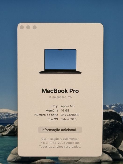 Macbook M5 Pro (Novo) com acessorios