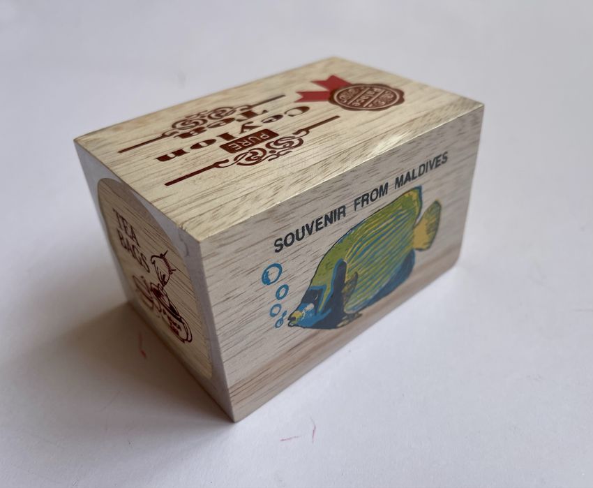 Деревянная коробка для чая Мальдивы