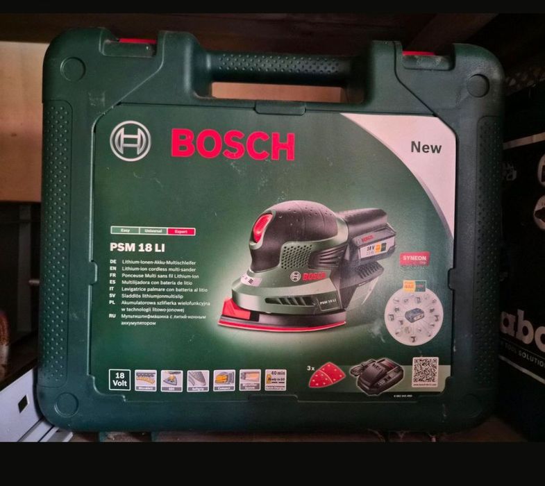 Szlifierka Bosch PSM 18 Li Aku plus ładowarka