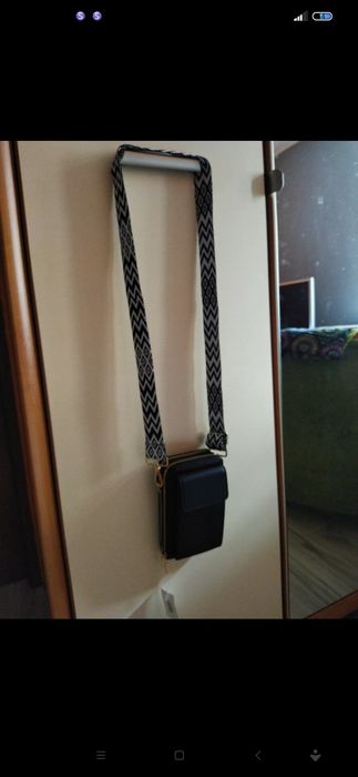 Portfel na pasku parcianym