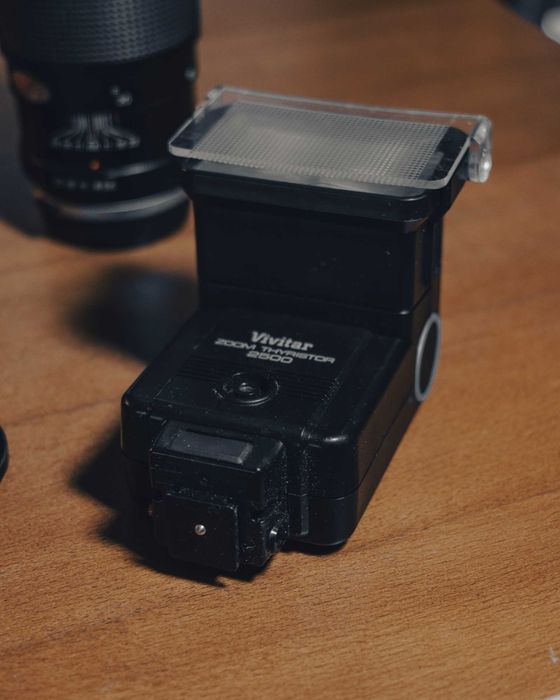 Olympus OM10 com 2 Lentes e acessórios