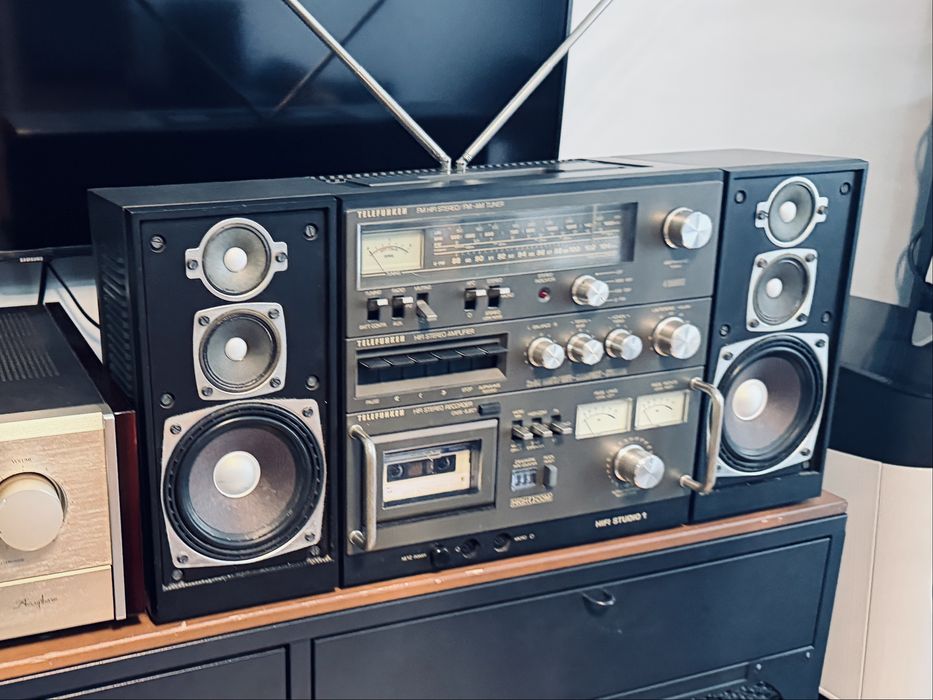 ‼️ Telefunken HiFi Studio 1M — немецкий Hi-Fi бумбокс, съёмные 3-полосные колонки, стрелочные индикаторы ℹ️ из Германии, обслужен