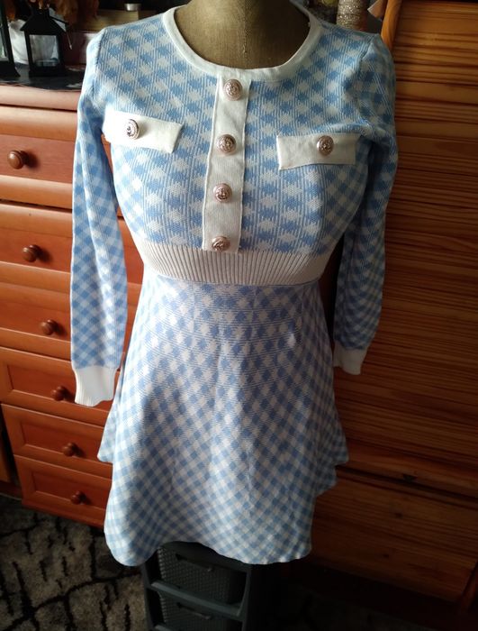 Nowa sweterkowa sukienka S/M idealna na Święta