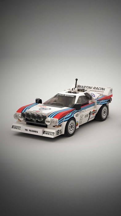 LEGO Compatível - Lancia Rally 037 Martini Racing (Speed Champions)