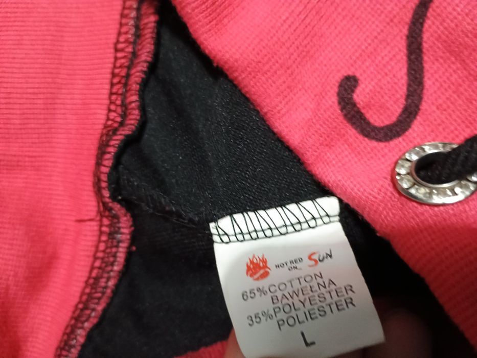 Spodnie damskie czarne elastyczne róż dresy r. L 40