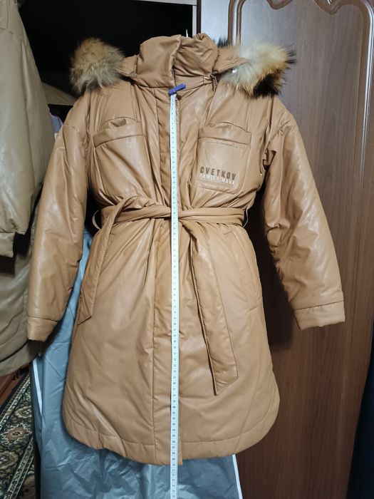 Зимове пальто на 10-12 років ТМ Cvetkov, б/в , ідеальний стан, 140р