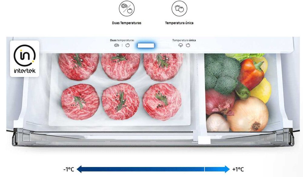 Frigorífico combinado Samsung Nofrost 390L - Inox (Modelo RB38T676CS9)