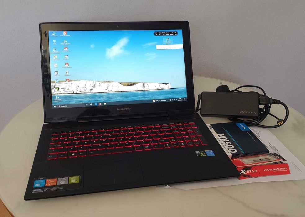 Lenovo Y50-70, i5 4 gen. GTX 860m nowy SSD Crucial MX500 0,5TB 16GBRAM
