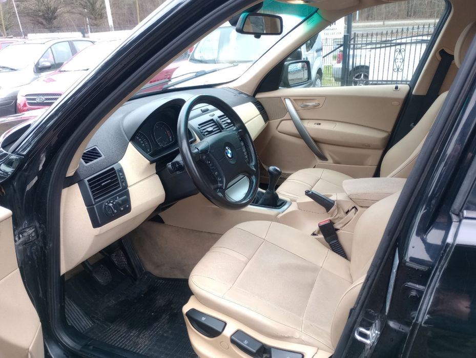 BMW X3 2.0D 150KM 2005r • SKÓRA • KLIMA • zimówki 4x4 • TORUŃ FV 23%