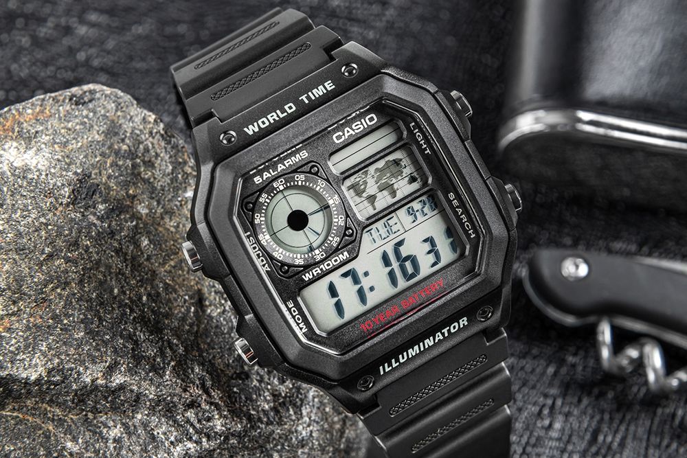 zegarek męski casio ae-1200wh-1avef