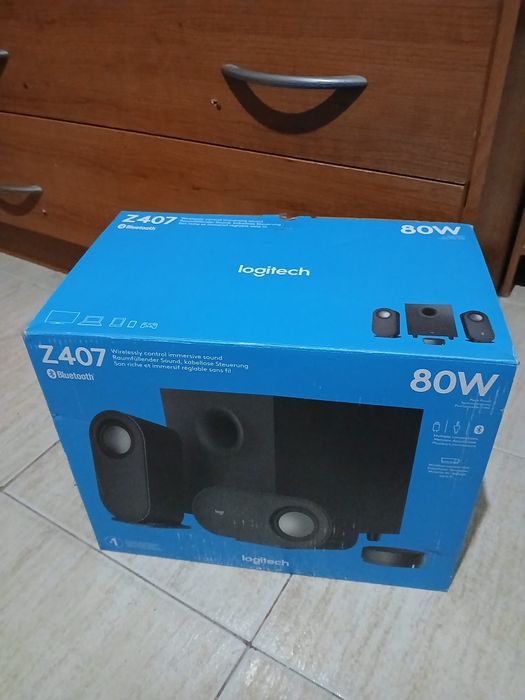 Colunas Z407 Logitech subwoofer