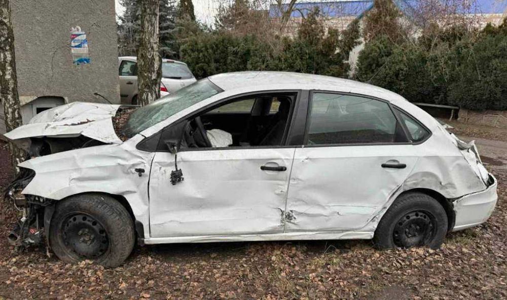 Кузов VW Polo 2016 1.6 бенз белый седан. Разборка VW Polo 5 поколение